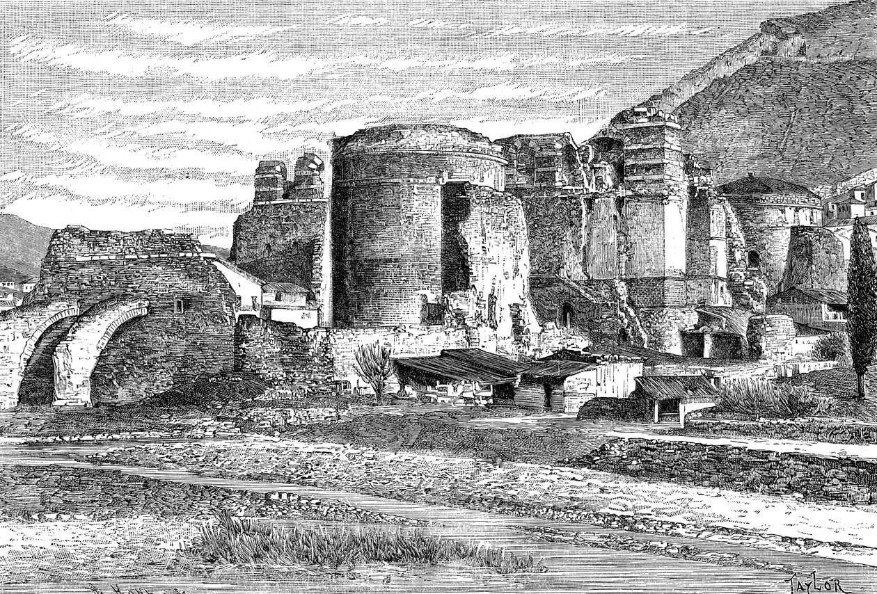 土耳其佩尔加蒙大教堂的废墟，1895年 作者 不明