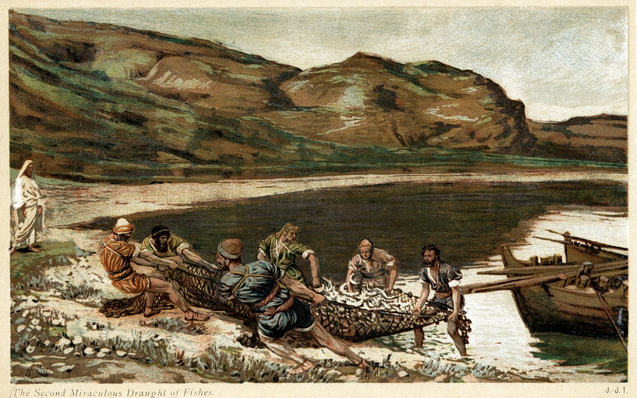 第二次奇迹般的鱼吃水，c1890 作者 不明
