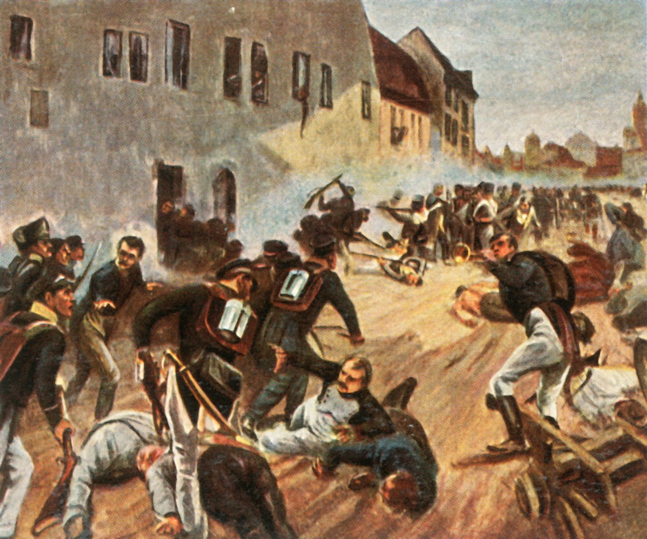 1813年10月19日袭击了Grimma门，1936年。 作者 不明
