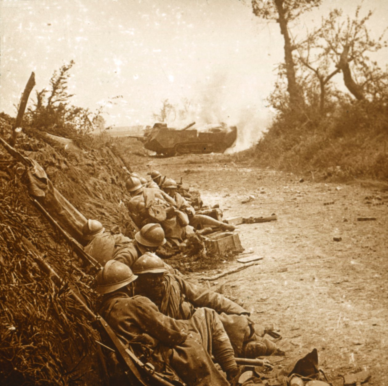 1918年6月，占领法国北部的库尔塞勒 作者 不明