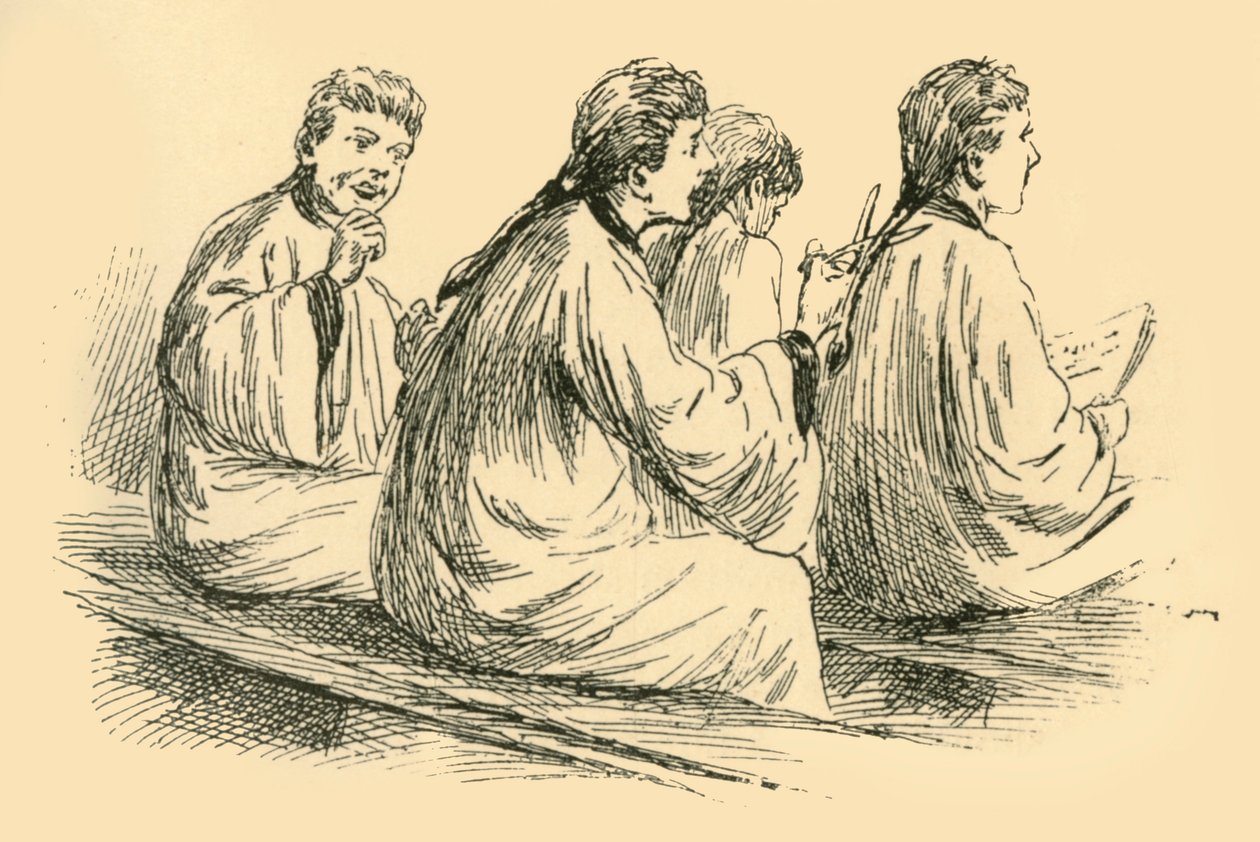 诱人的辫子，1907年。 作者 不明