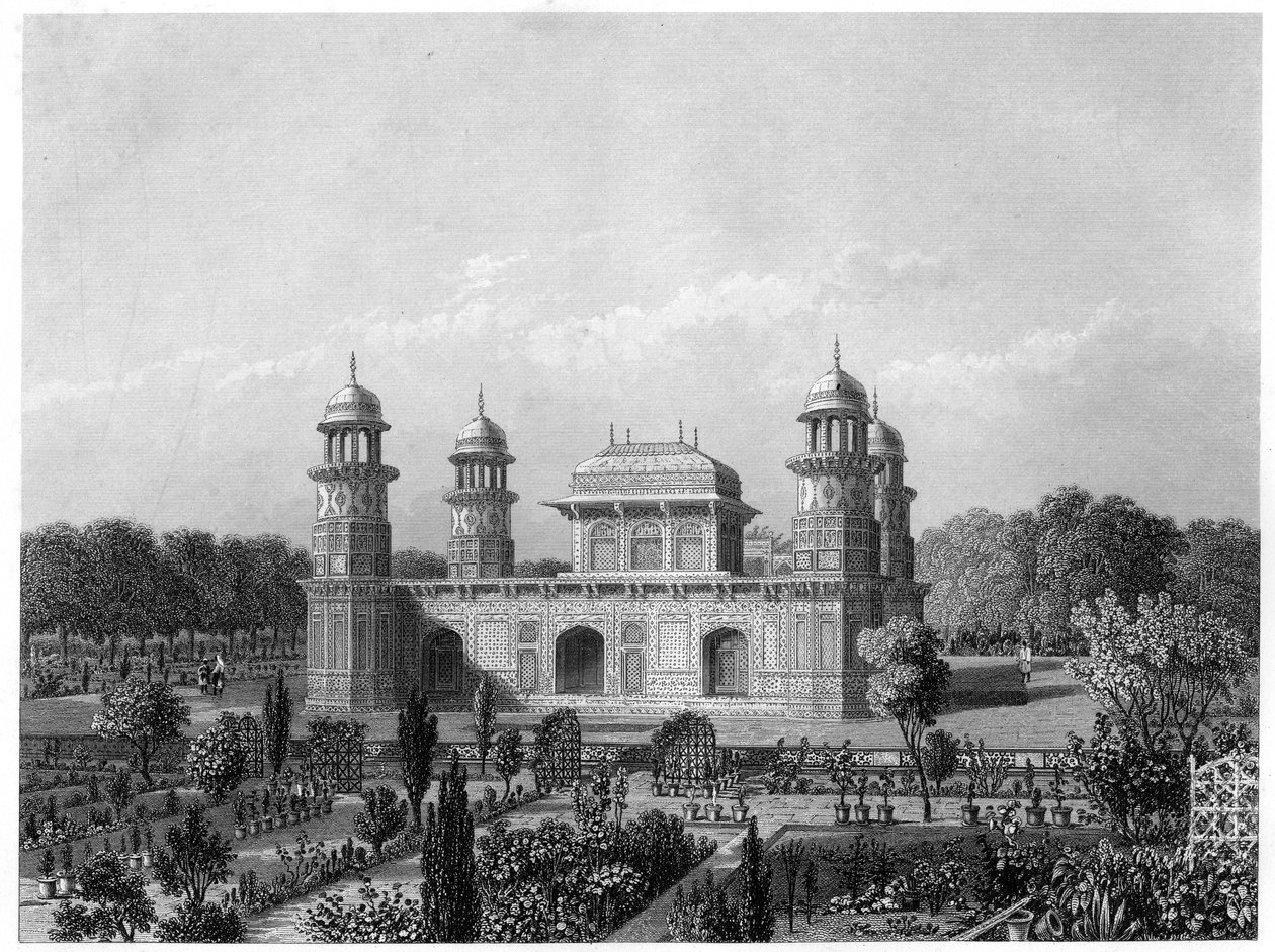 Itimad-Ud-Daula，阿格拉，印度的墓，c1860 作者 不明