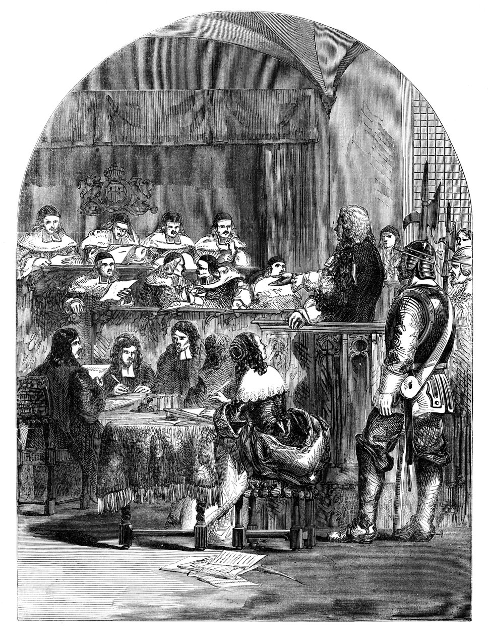 英国政治家威廉·罗素勋爵的审判1639-1683年，c1902 作者 不明