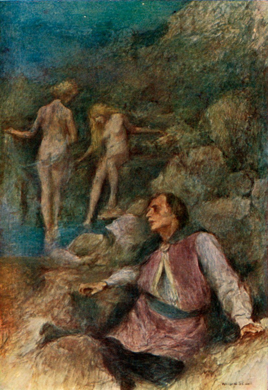 维勒人来到泉水边洗澡》，1917年。 作者 不明