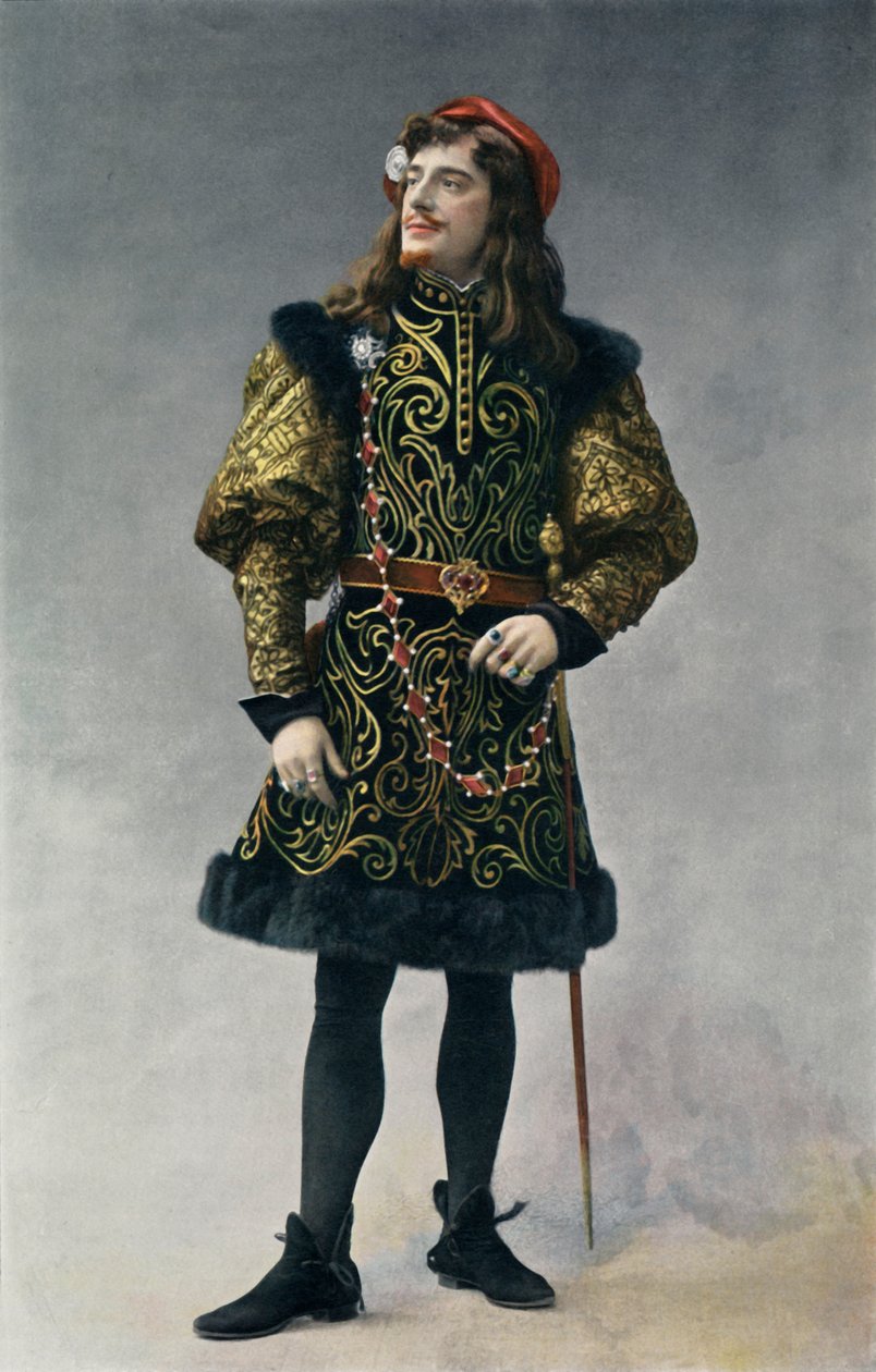 国家大剧院歌剧院。 -Fiammette女王-Giorgio dAst。 -让·佩里尔（Jean Perier）先生，1904年。 作者 不明