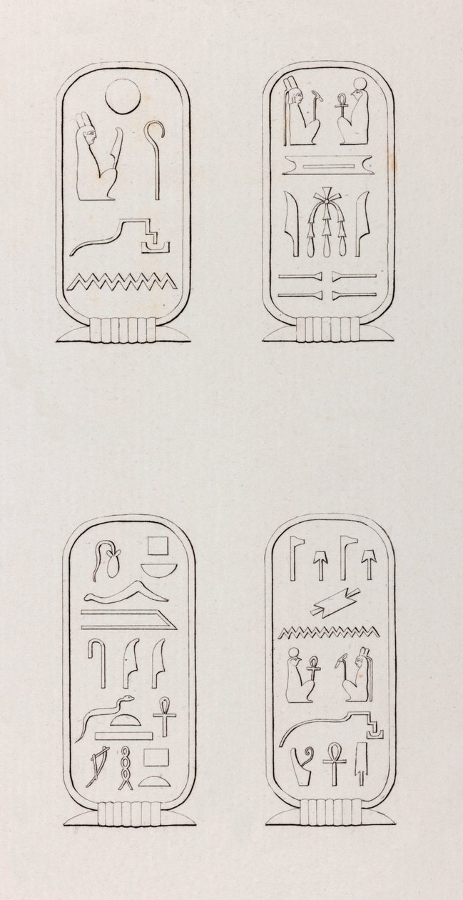 底比斯。象形文字，特写 作者 不明
