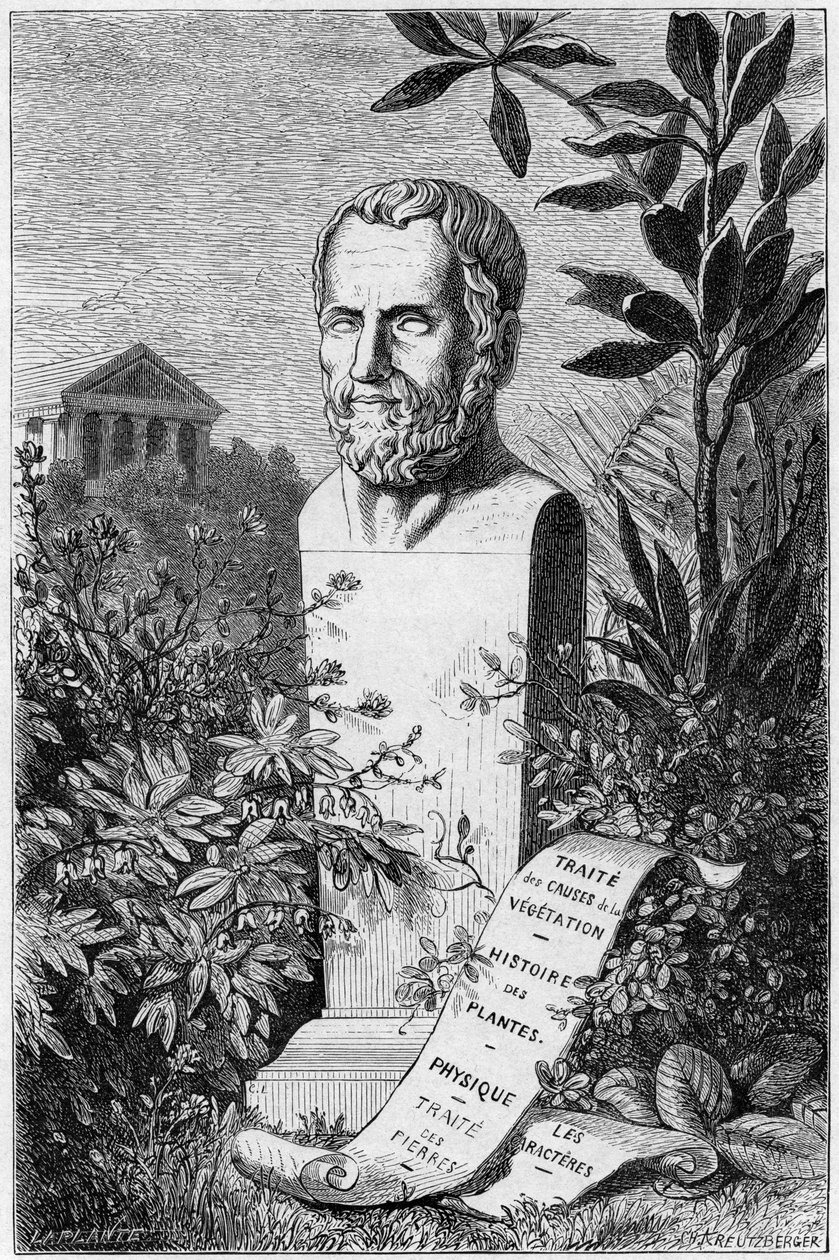 Theophrastus，古希腊哲学家和科学家，1866年 作者 不明