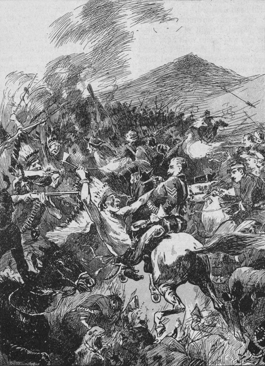 1902年，他们陷入了沸腾的彩绘和羽毛成色的红人丛中 作者 不明