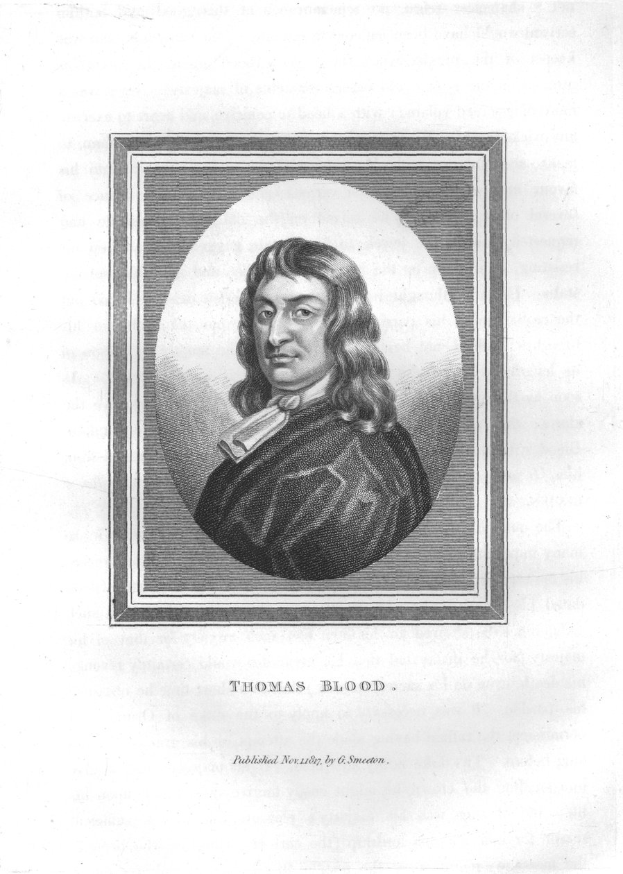 托马斯·血（Thomas Blood），1817年 作者 不明