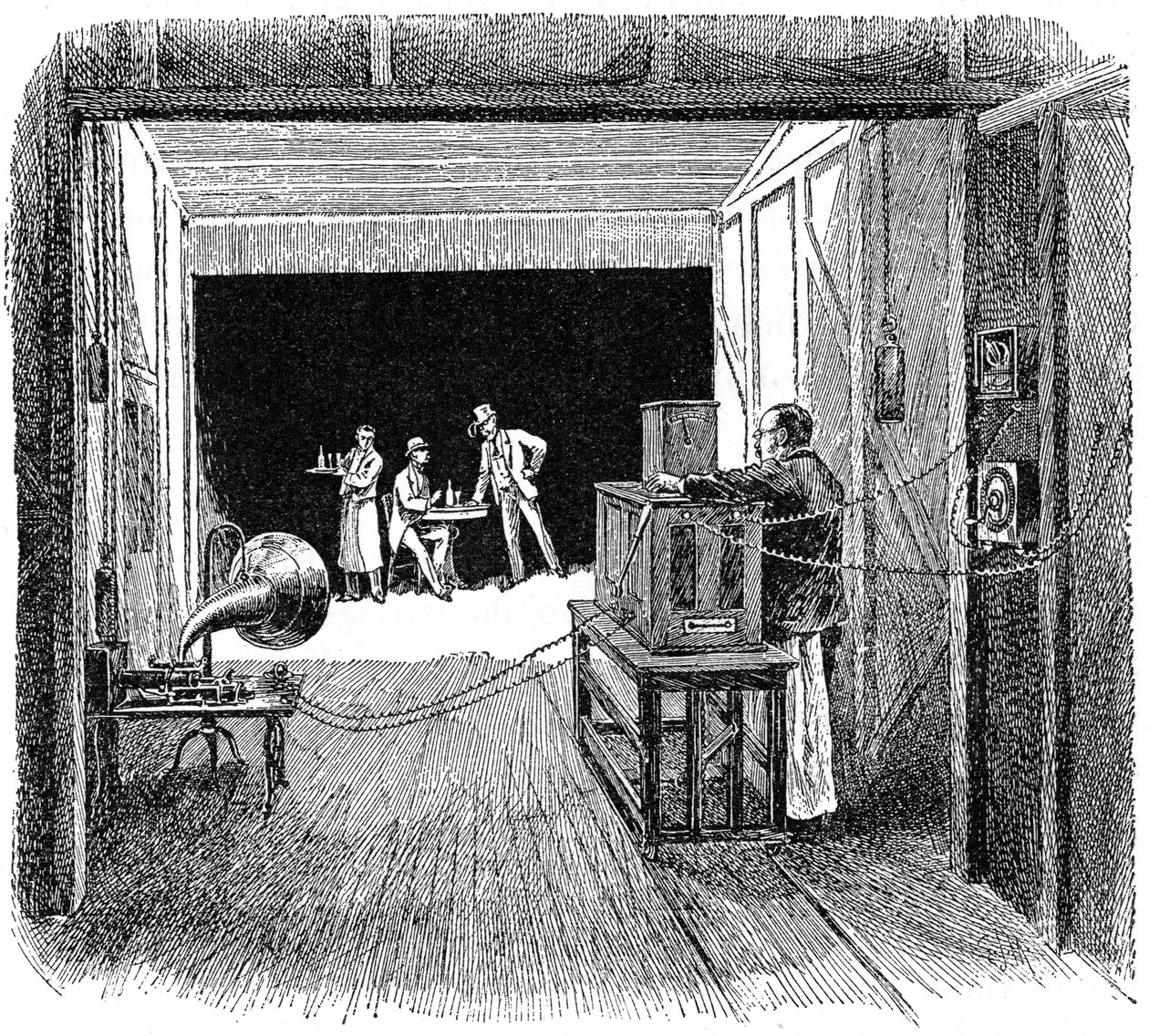 托马斯·爱迪生运动电影院，c1891 作者 不明