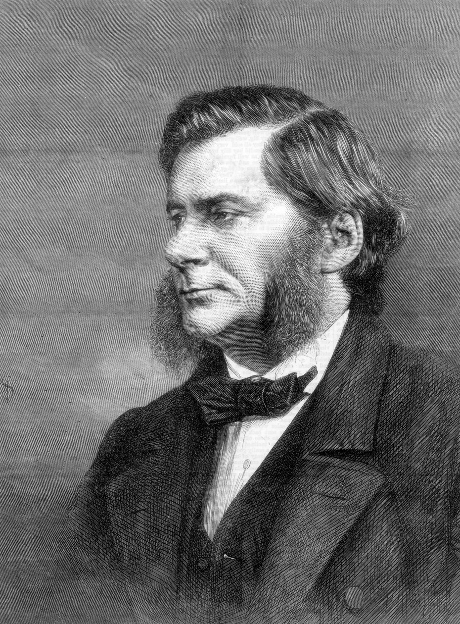 托马斯·亨利·赫x黎（Thomas Henry Huxley），英国生物学家，1871年 作者 不明