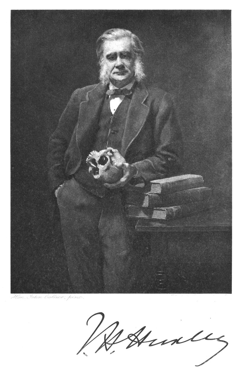 托马斯·亨利·赫x黎（Thomas Henry Huxley），英国生物学家，1883年 作者 不明