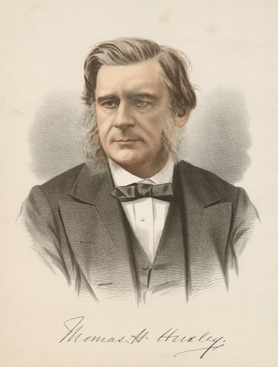 托马斯·亨利·赫x黎（Thomas Henry Huxley），英国生物学家，c1880 作者 不明
