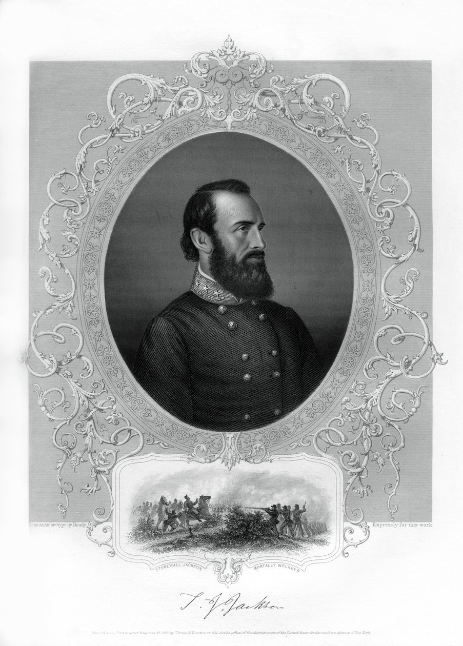 1862-1867年美国内战期间同盟将军托马斯·乔纳森·斯通沃尔·杰克逊 作者 不明