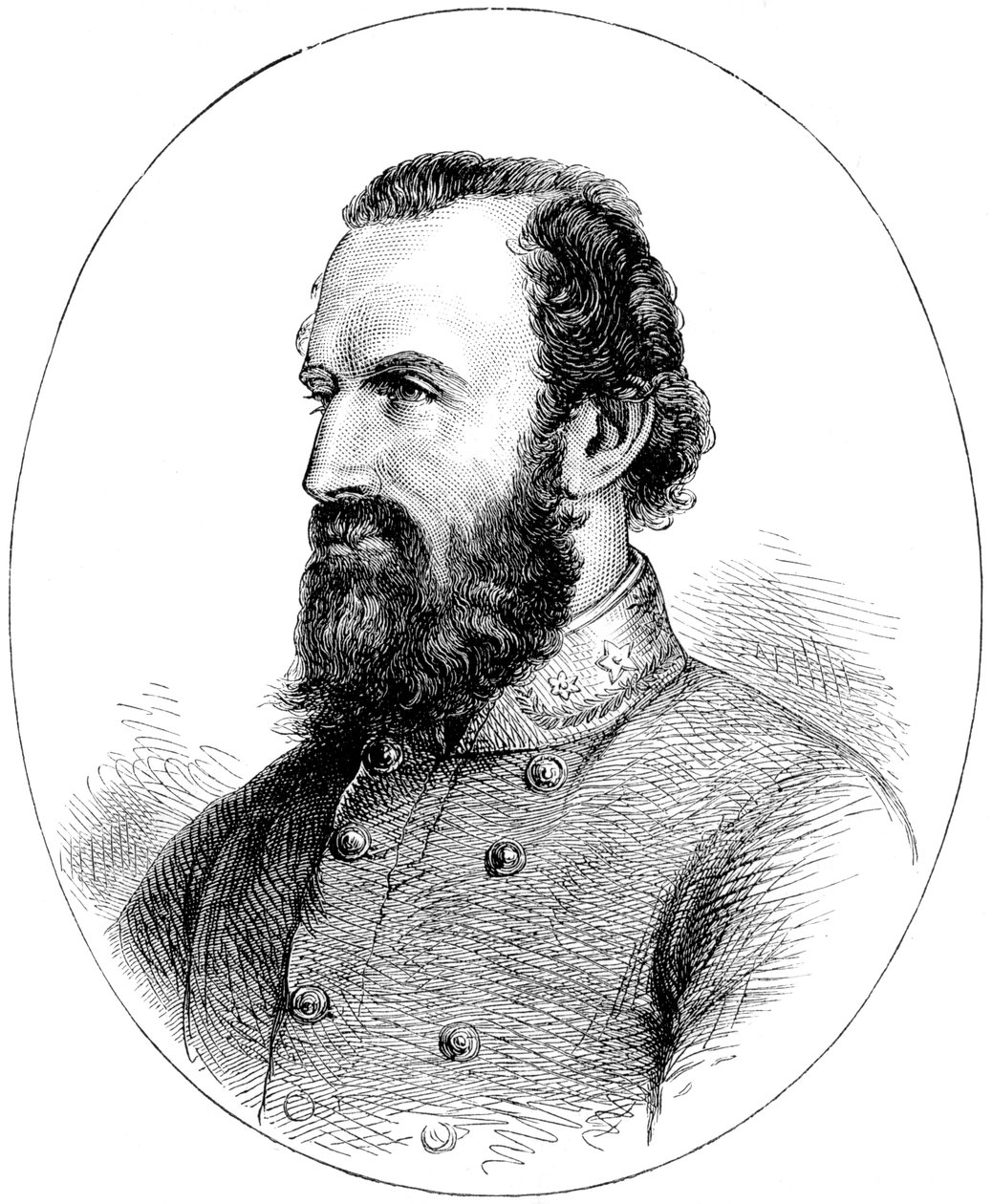 美国内战同盟国托马斯·斯通沃尔·杰克逊（Thomas Stonewall Jackson），c1880年 作者 不明