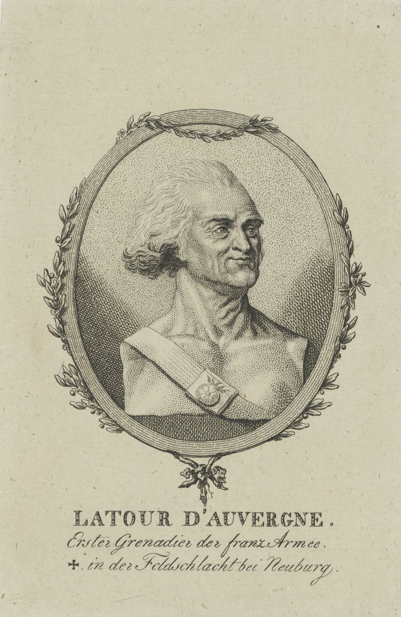 Theophile Corret de La Tour d&39;Auvergne 1743-1800，c。 1800。 作者 不明