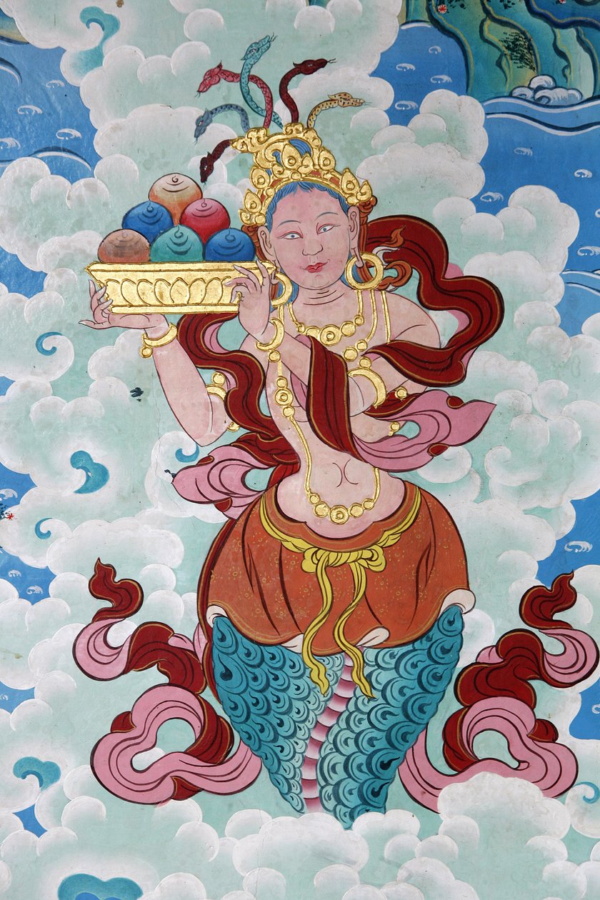 藏族女神。科班寺，尼泊尔加德满都。 作者 不明