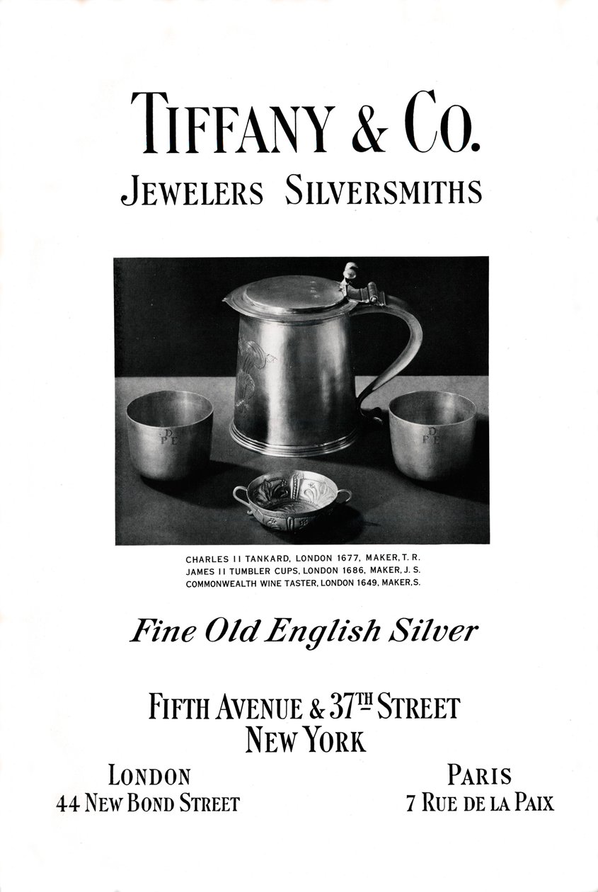 Tiffany＆Co.广告，1937年 作者 不明