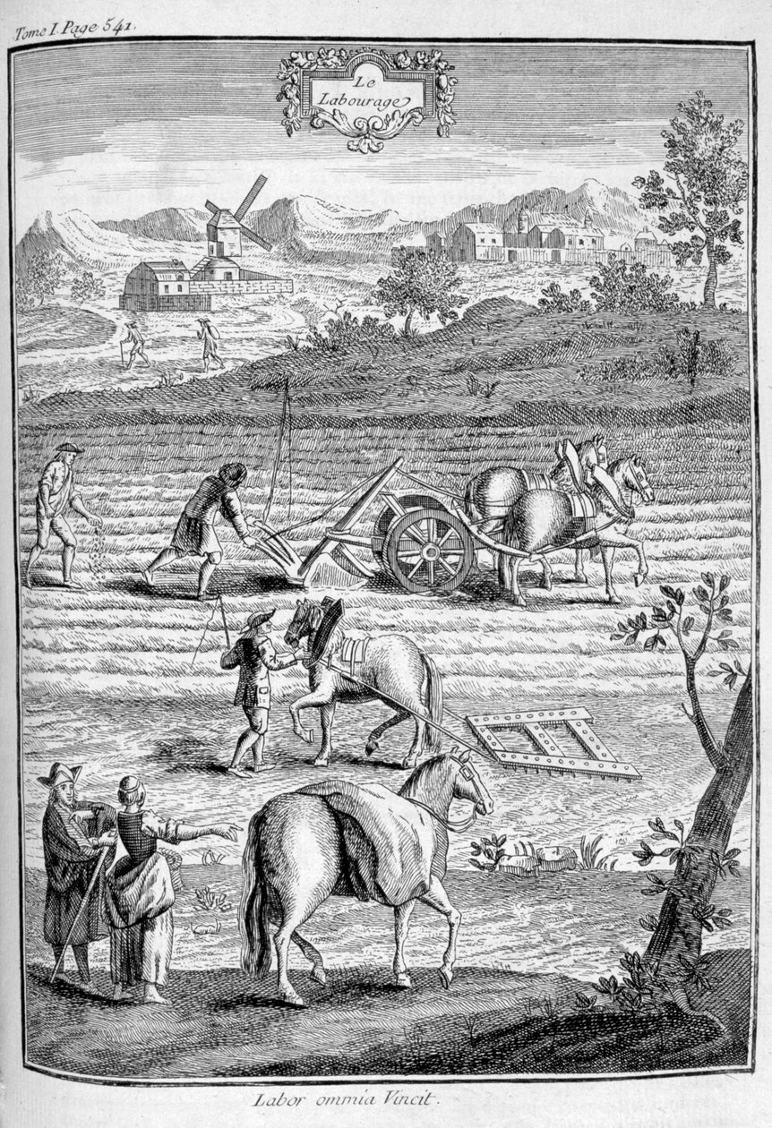 耕种土地，1775年 作者 不明