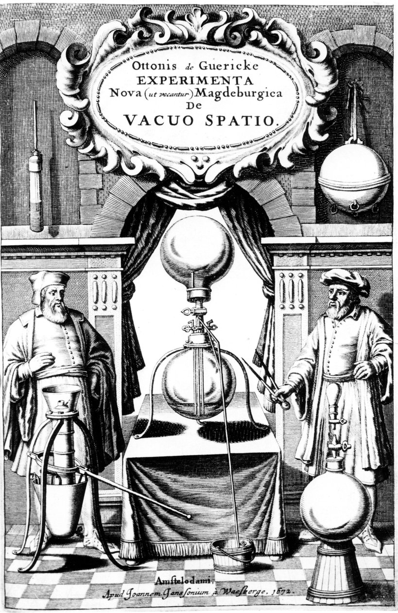 实验，因为他们Magdeburgica，空空间，阿姆斯特丹，1672新扉页 作者 不明