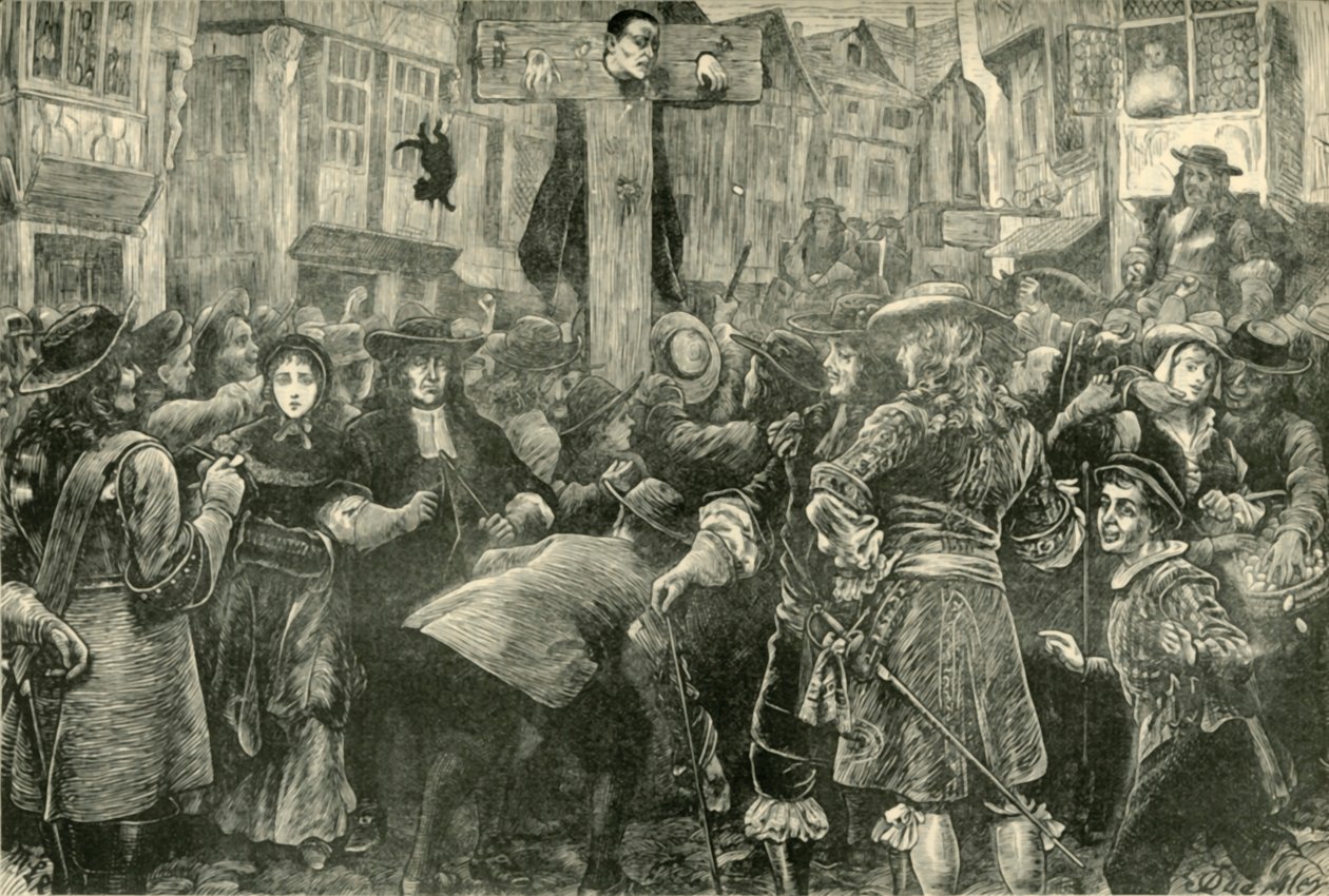 提图斯·奥茨（Titus Oates）在《 illo子手》中，1685年，1890年。 作者 不明