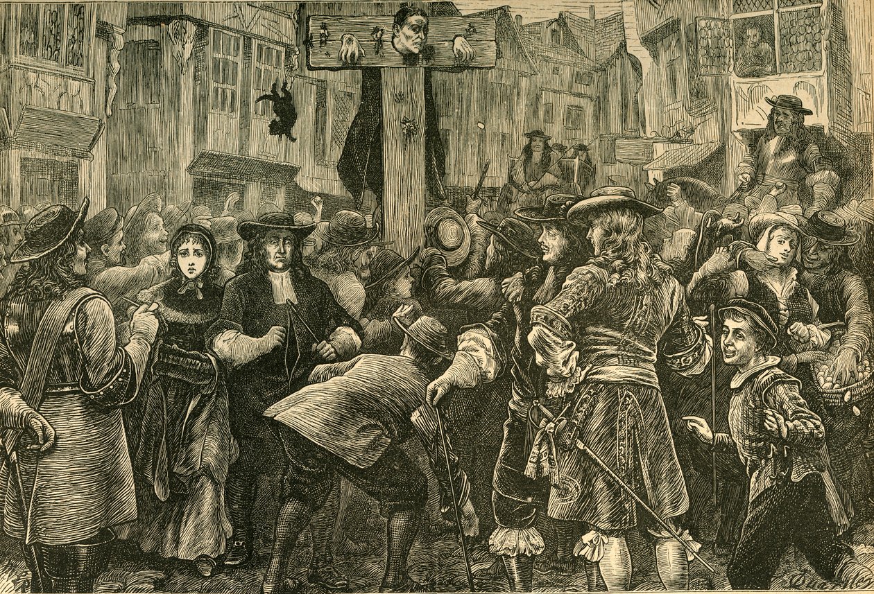1685年，蒂图斯·奥茨（Titus Oates）在《嘲讽》中。 作者 不明