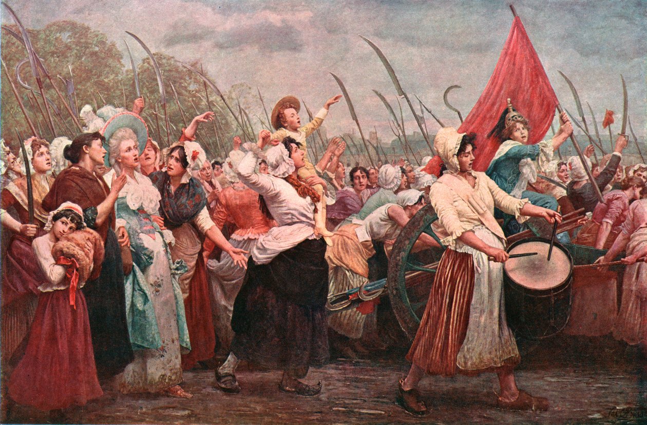 致凡尔赛宫，一场法国大革命，c1894，c1902。 作者 不明
