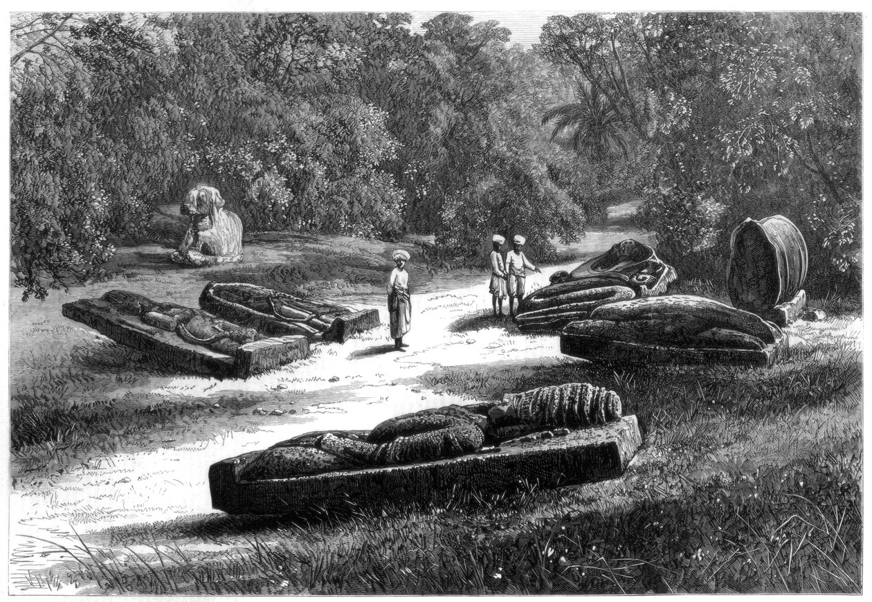 1875年，印度中部，钱达，贡达拉惹陵墓 作者 不明