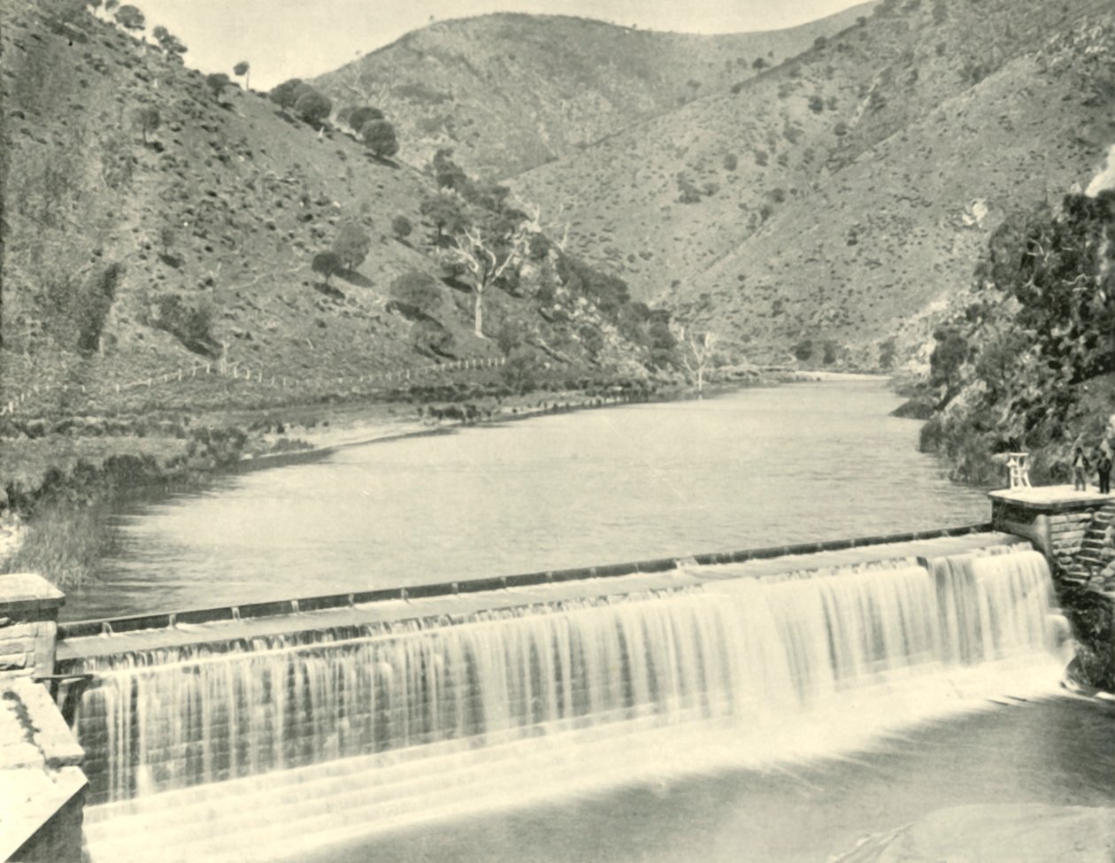 托伦斯·威尔（Trenns Weir），阿德莱德，1901年。 作者 不明