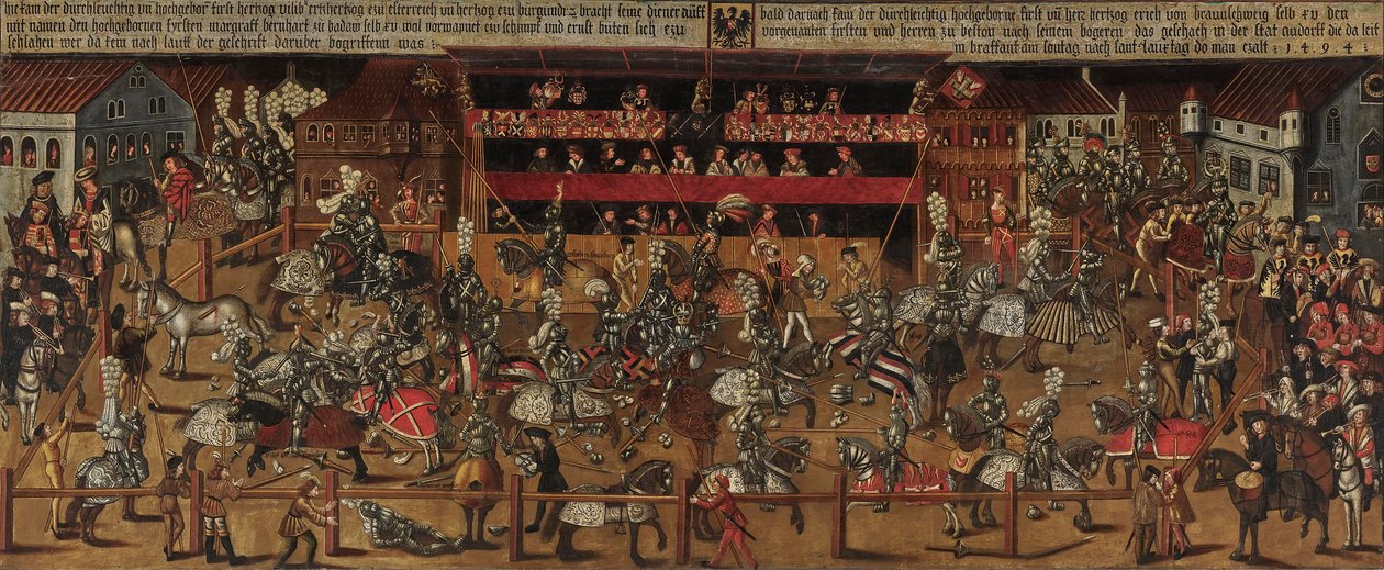 安特卫普的比赛，1498年。 作者 不明