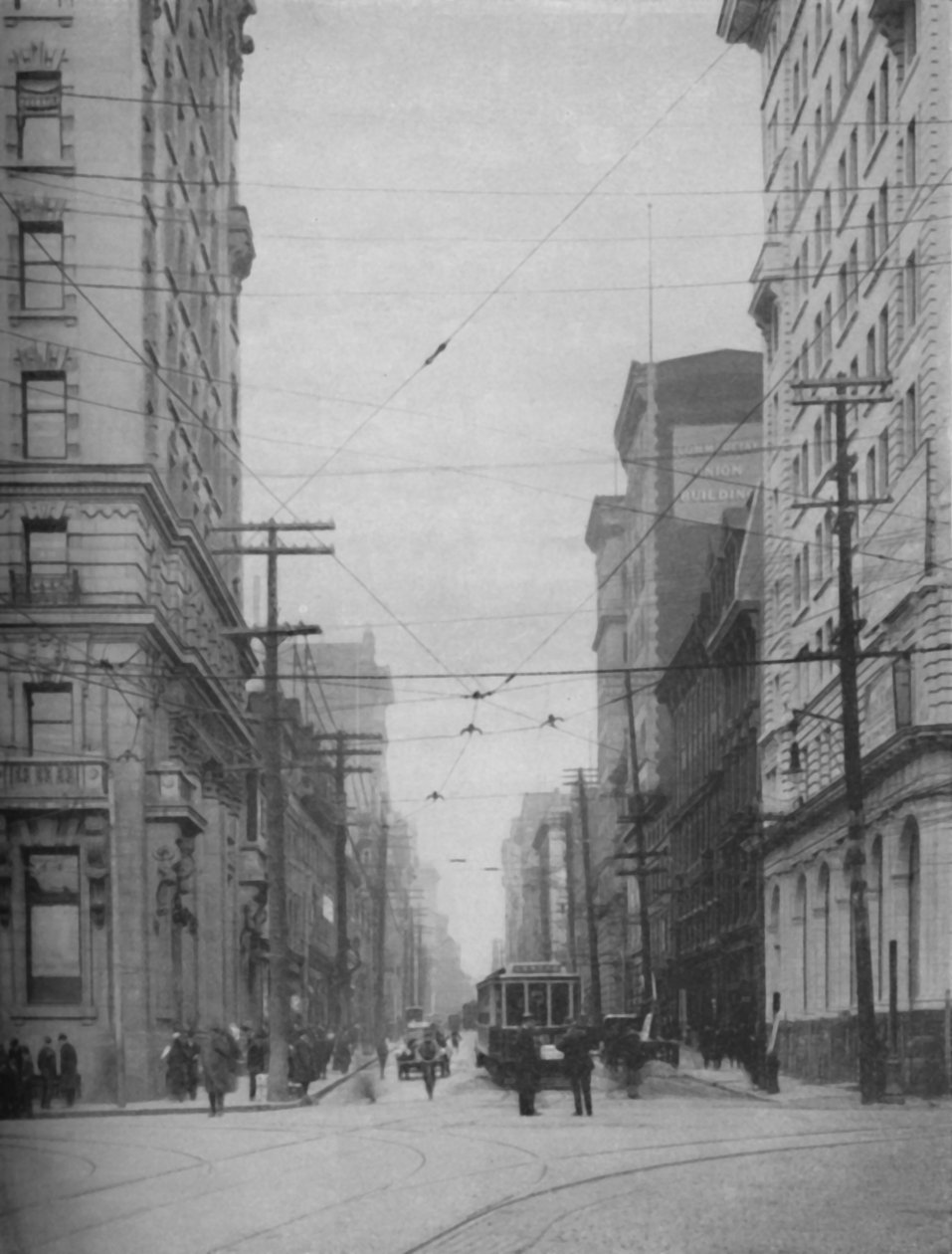 城市最繁忙的购物区之一的高耸立面，c1935年 作者 不明