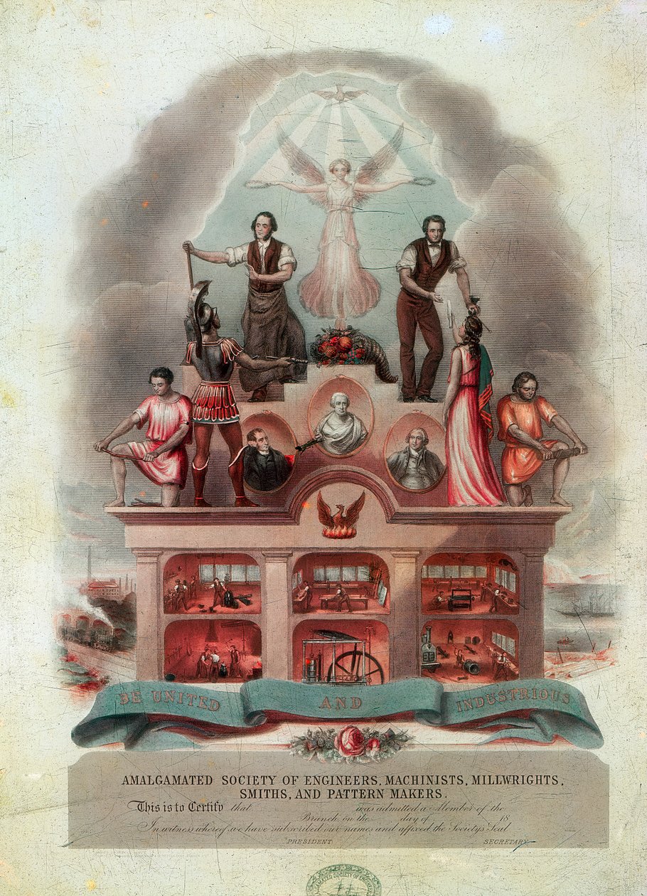 工会滚动，1851年 作者 不明