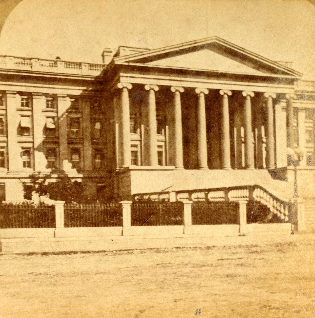 华盛顿特区财政部，c1880年代。 作者 不明