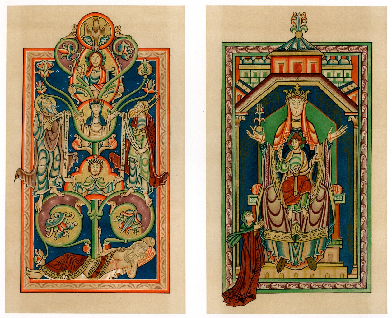 耶西和圣母子树登基，c1130-1140 作者 不明