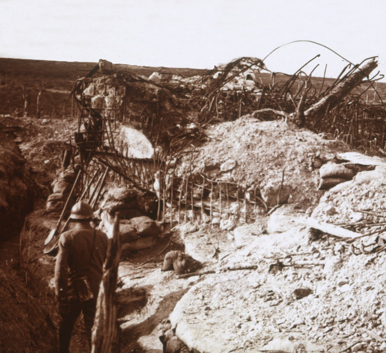 沟槽，法国北部高山，c1914-c1918 作者 不明