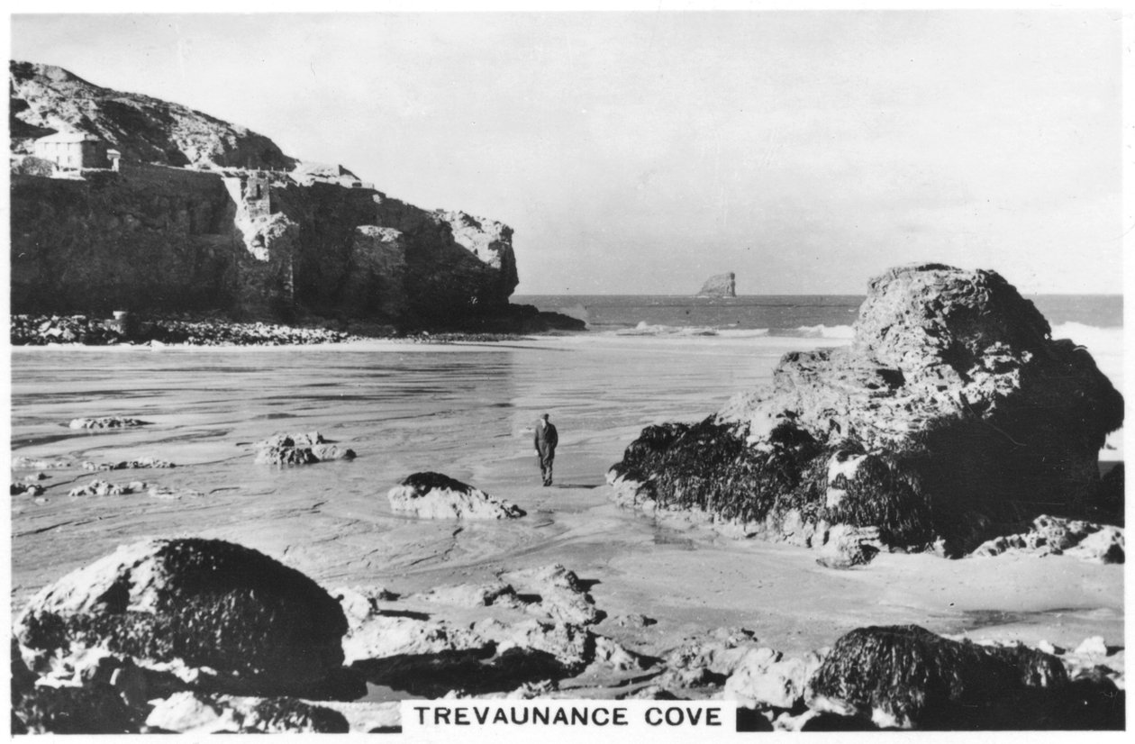 Trevaunance Cove，康沃尔海岸，1937年 作者 不明