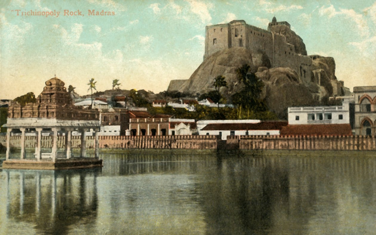 Trichinopoly Rock，马德拉斯，1917年。 作者 不明