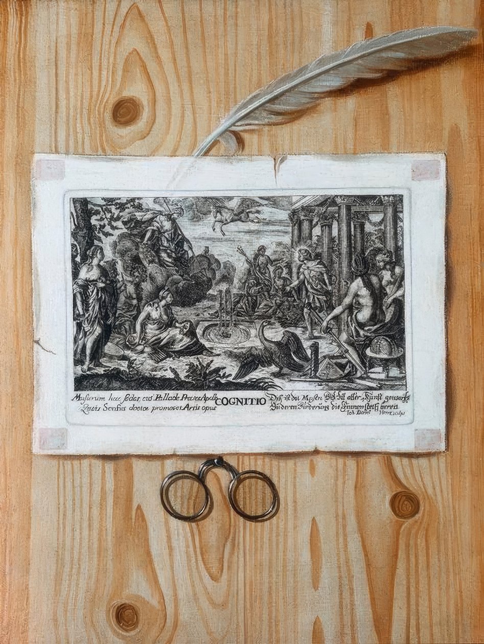 Trompe l&39;oeil铜版画 作者 不明