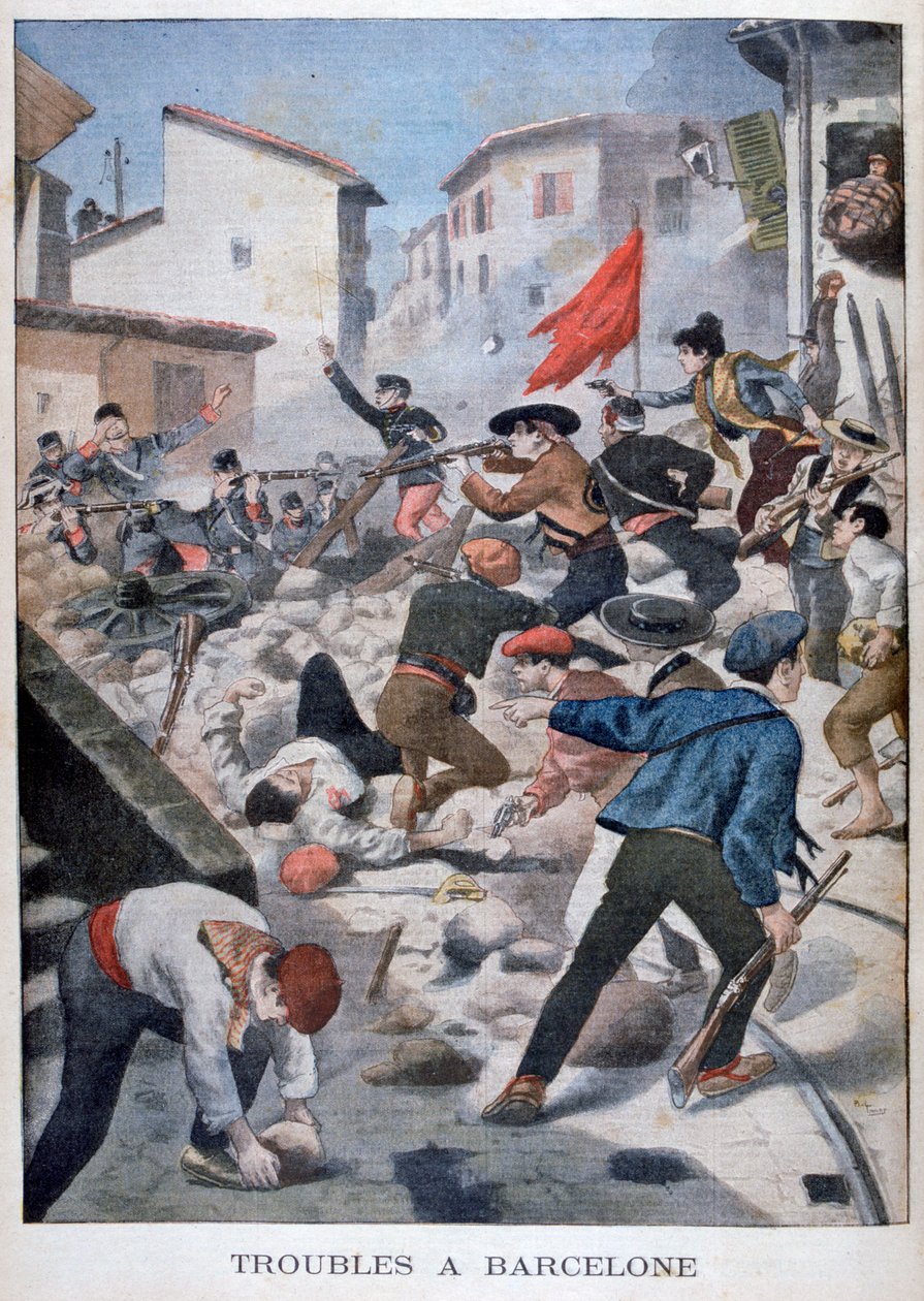 1902年在巴塞罗那遇到麻烦 作者 不明