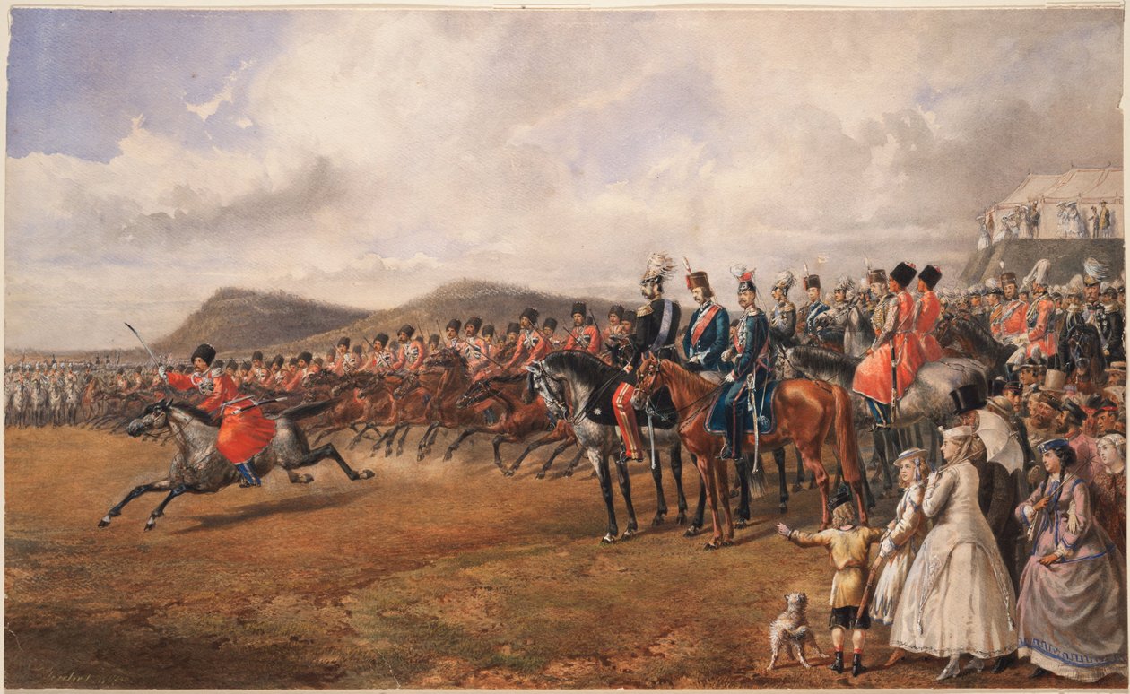 沙皇亚历山大二世复审部队，1867年 作者 不明