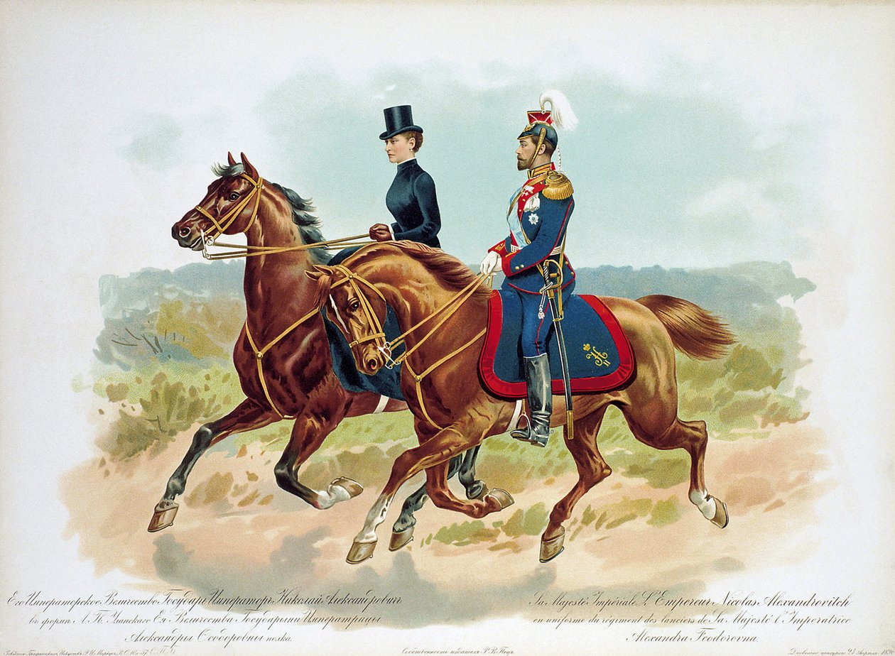 俄国沙皇尼古拉斯二世，Life下救生员乌兰团的制服，1896年 作者 不明