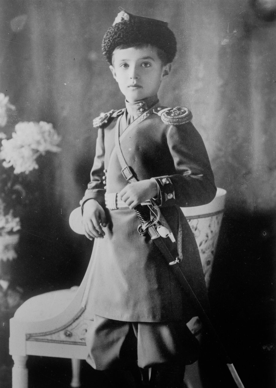 俄罗斯的Tsarevich Alexei，c1910-c1914 作者 不明