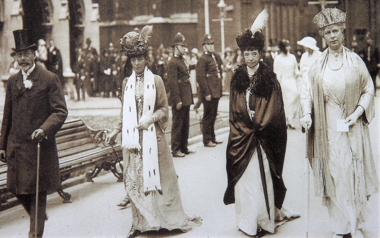 俄罗斯的沙皇玛丽亚·费奥多罗夫娜（Tsarina Maria Fyodorovna）于1890年代访问英国 作者 不明