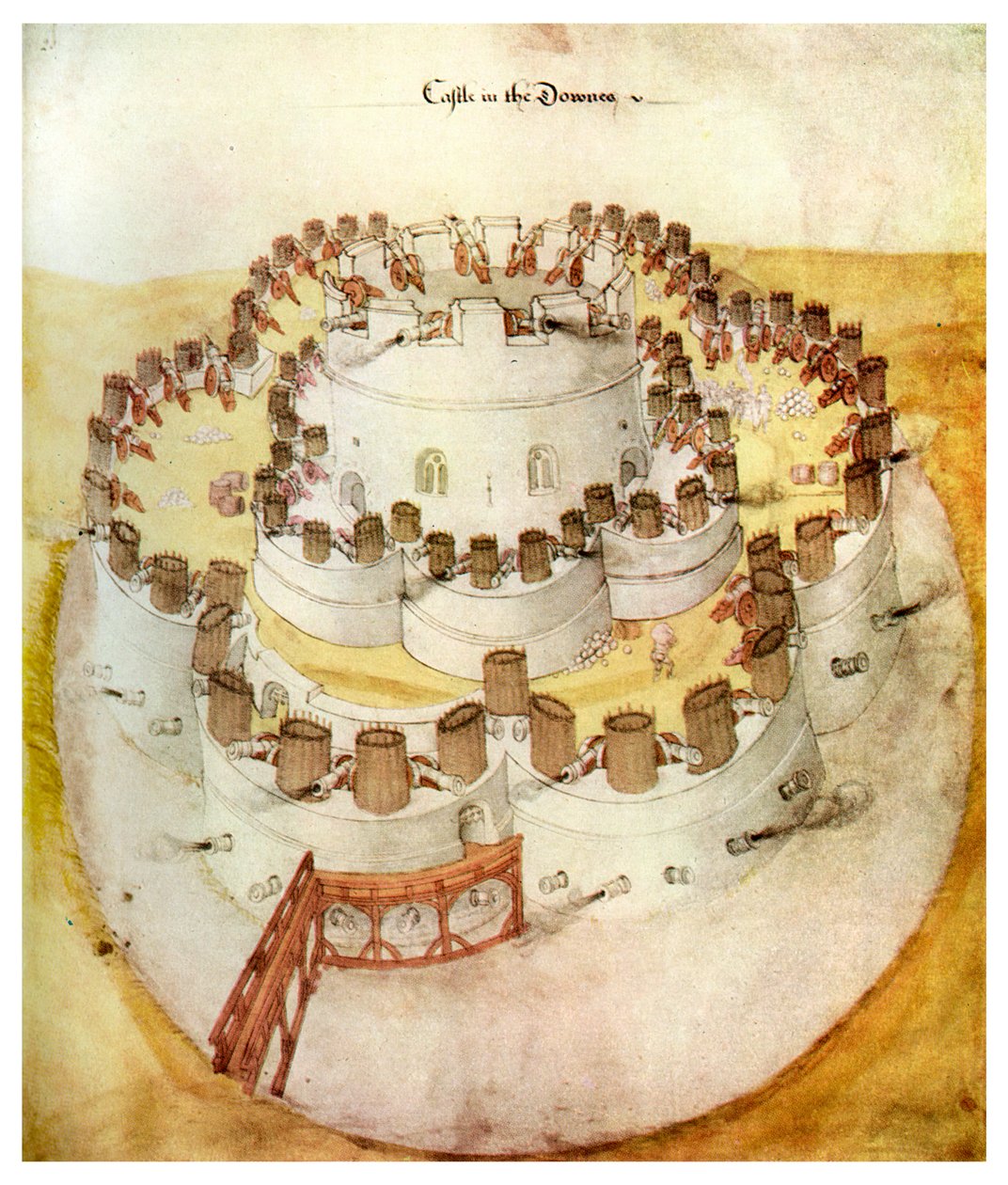 肯特·桑当·都铎堡（Tudor Fort），肯特，约1540年，1956年 作者 不明
