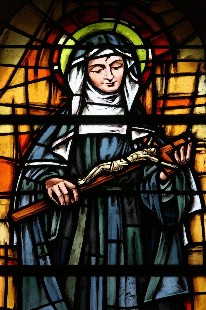 Tunis cathedral stained glass window : Santa Rita Tunis Tunisie 作者 不明