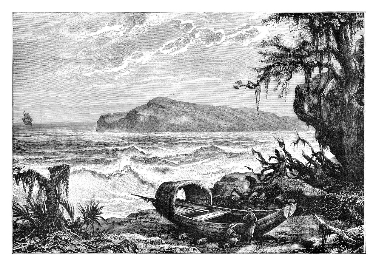 龟岛，摄于三河河口，c1890 作者 不明
