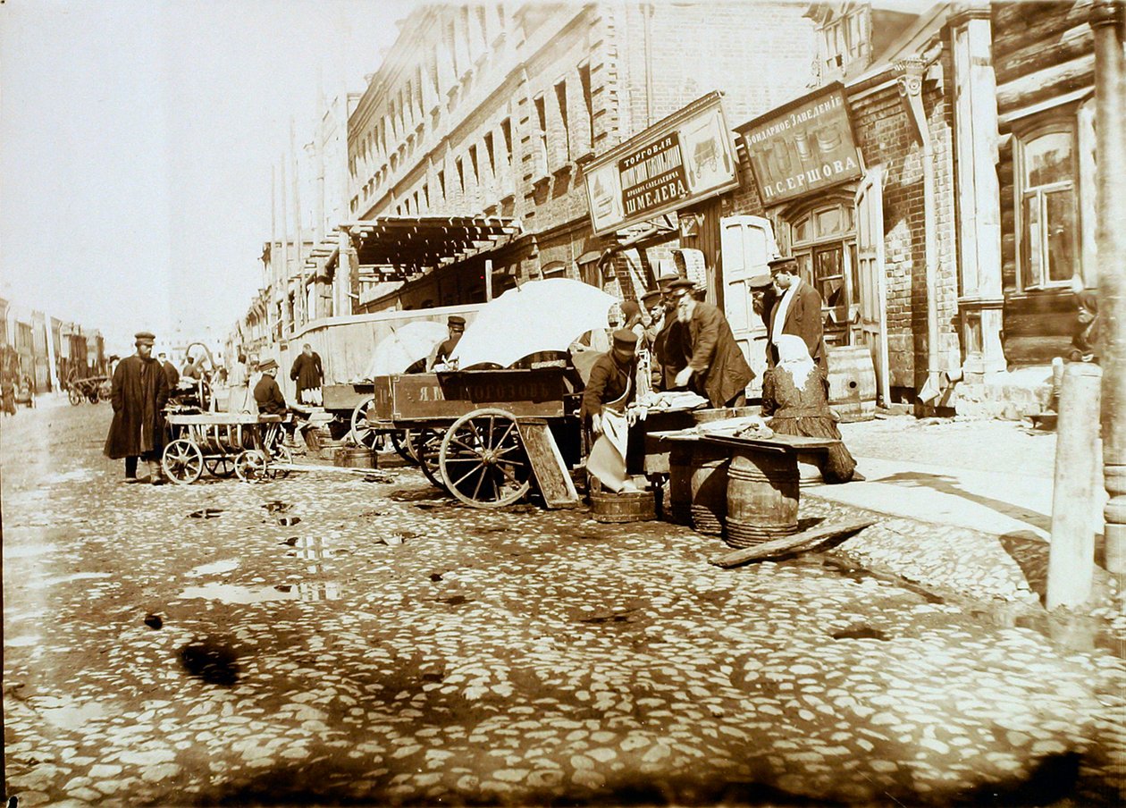 特维尔大街（Tverskaya-Yamskaya Street），俄罗斯莫斯科，1911年 作者 不明