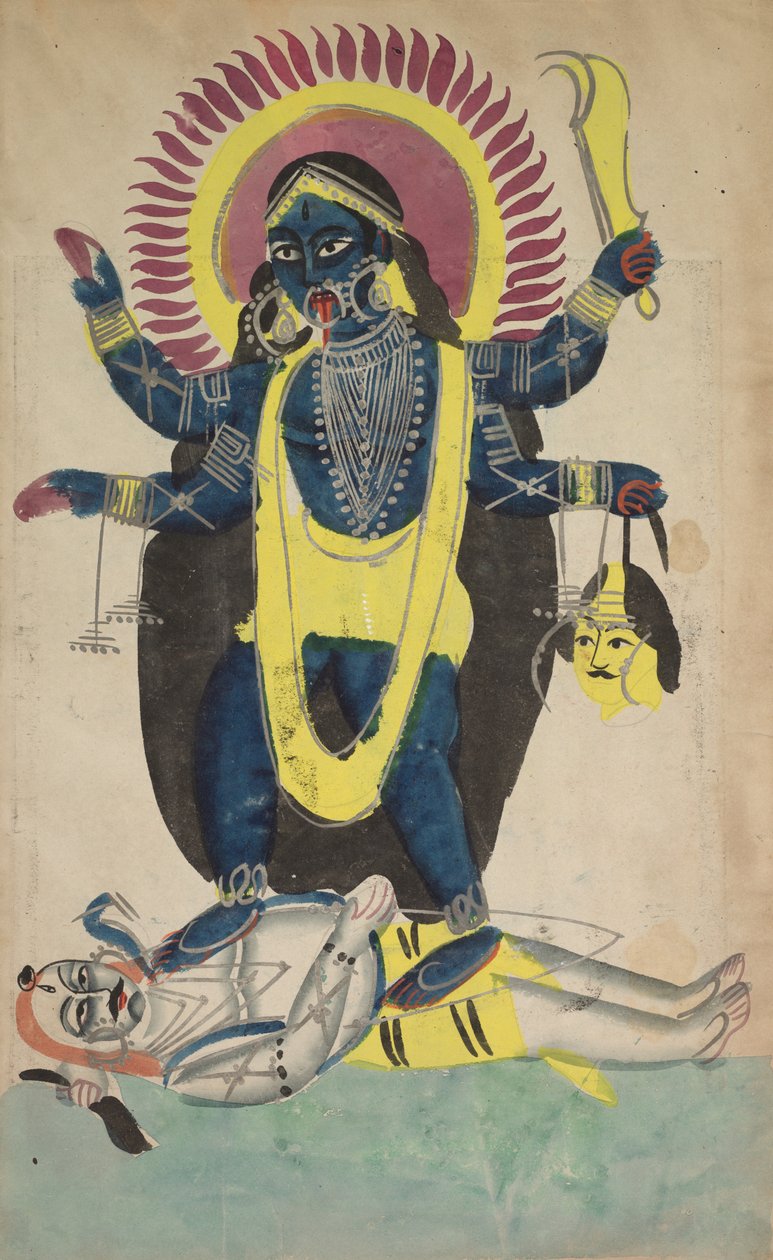 卡利的两个方面，c。 1880年-1890年。 作者 不明