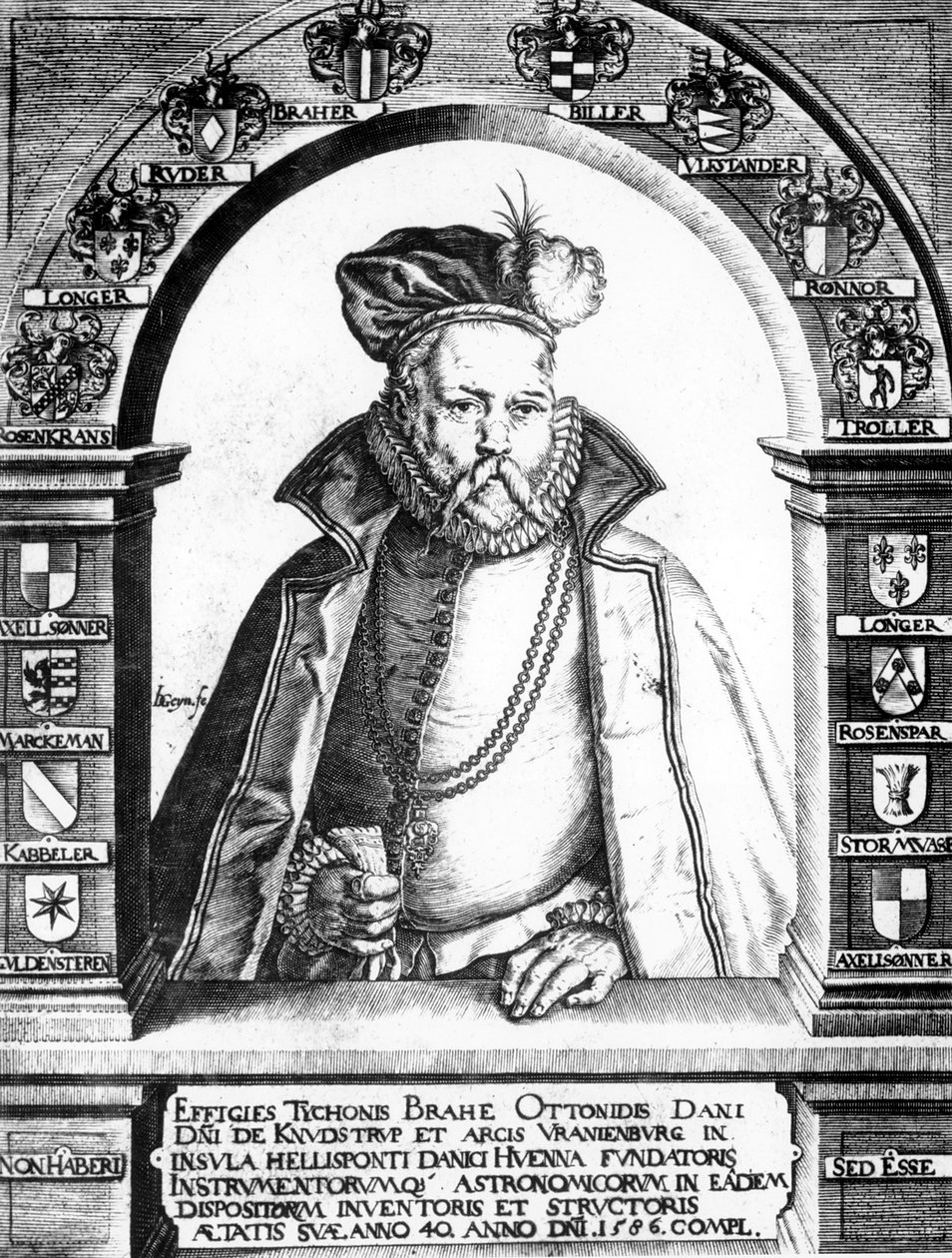 Tycho Brahe，丹麦天文学家，c1586 作者 不明