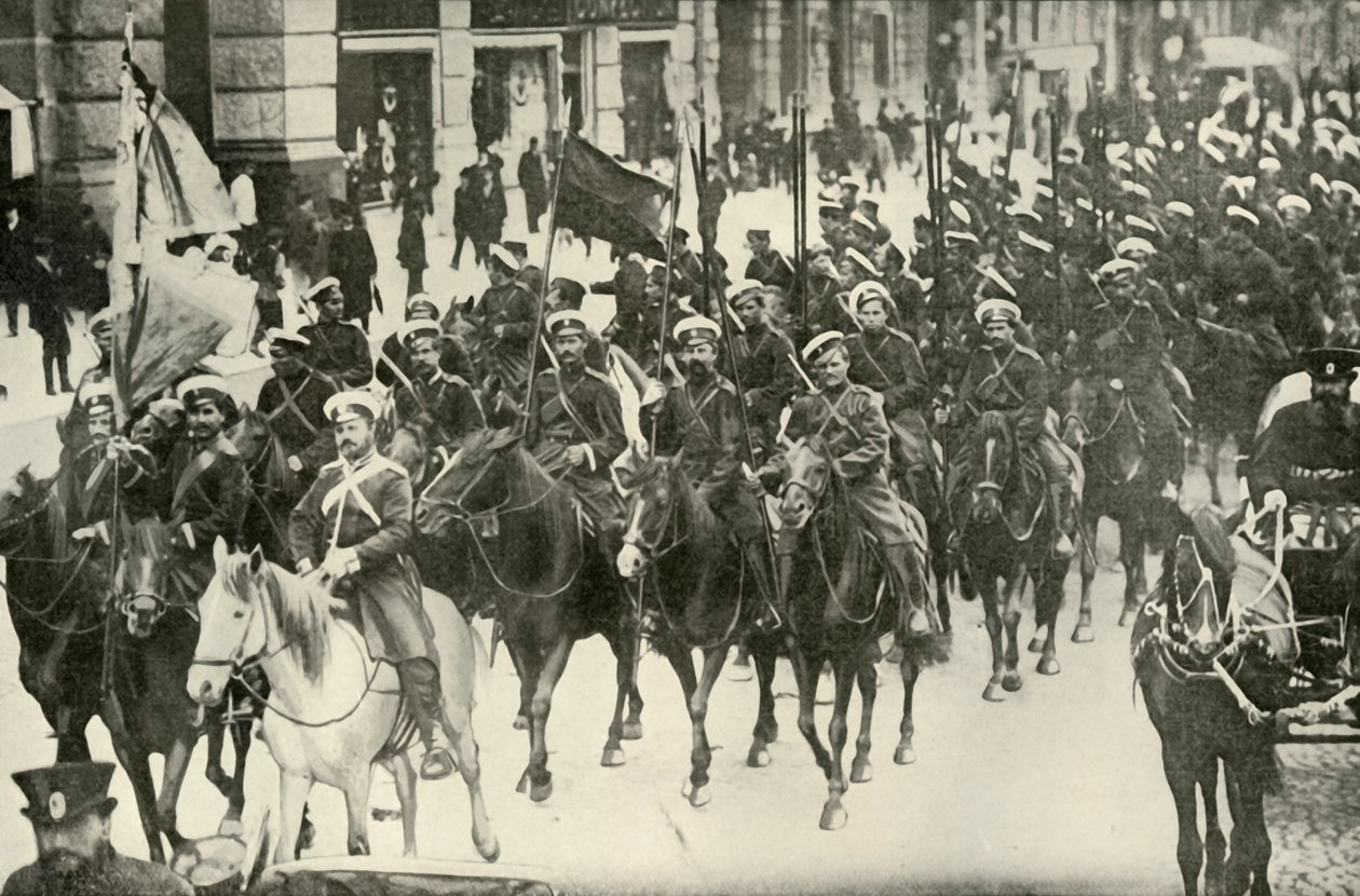 1919年俄国骑兵的类型。 作者 不明